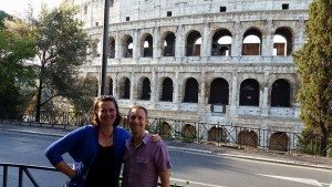 I met David in Rome while we were both traveling there!
