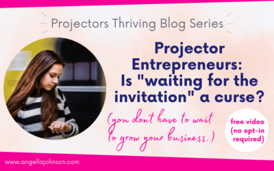 Projector Entrepreneurs: Is waiting for the invitation a curse?