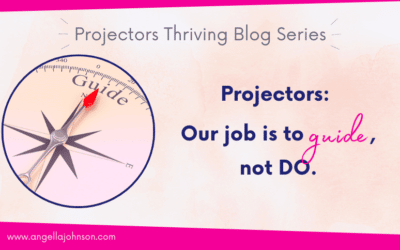 Projectors: Our job is to Guide, not DO